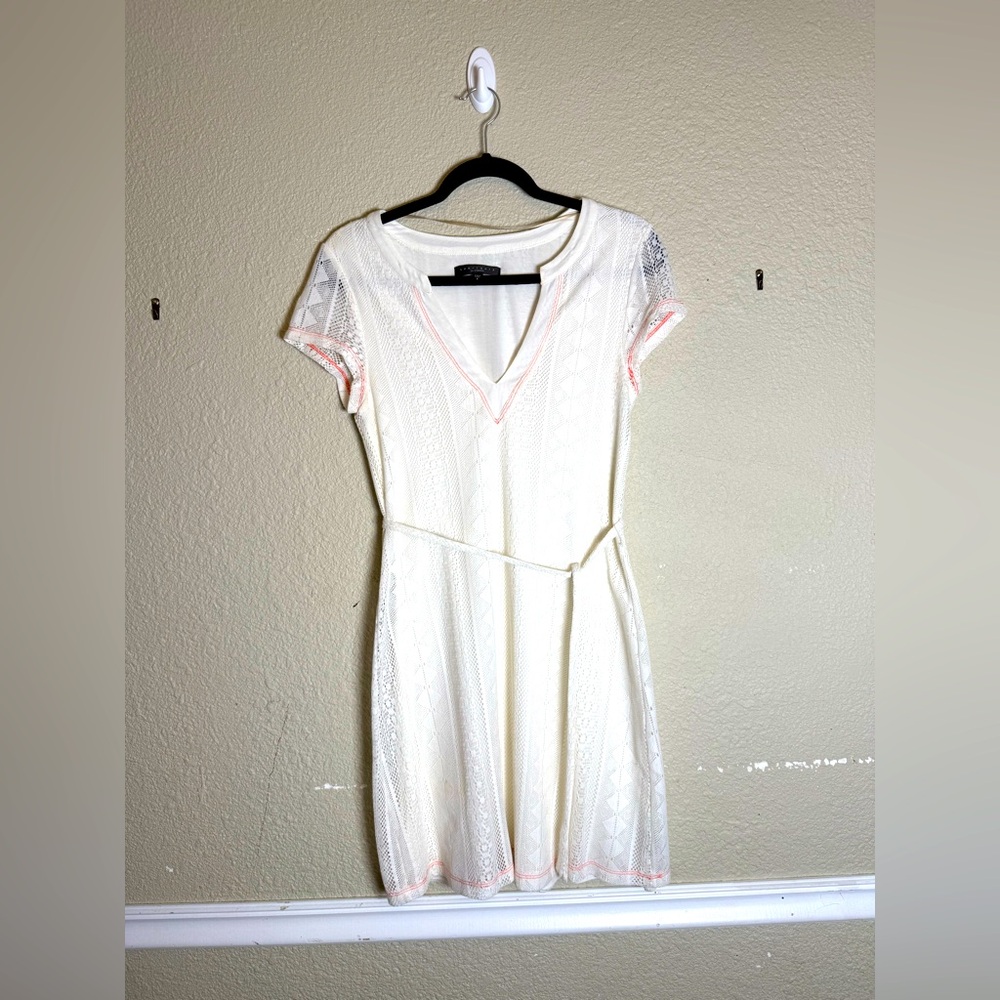 Sanctuary Cream and Pink Mini Dress